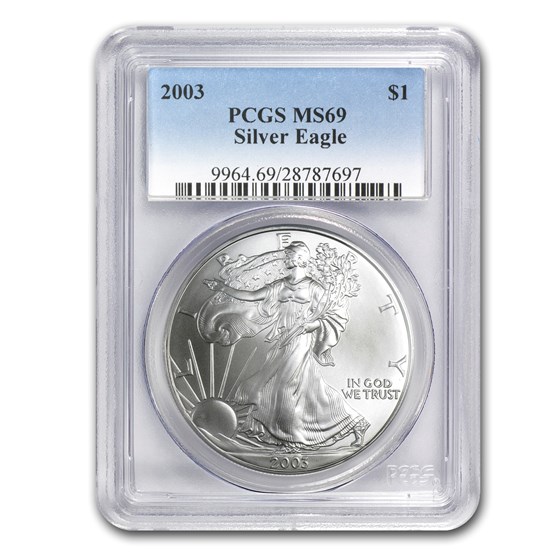2003 Silver American Eagle MS-69 PCGS 2003 Silver American Eagle MS-69 PCGS